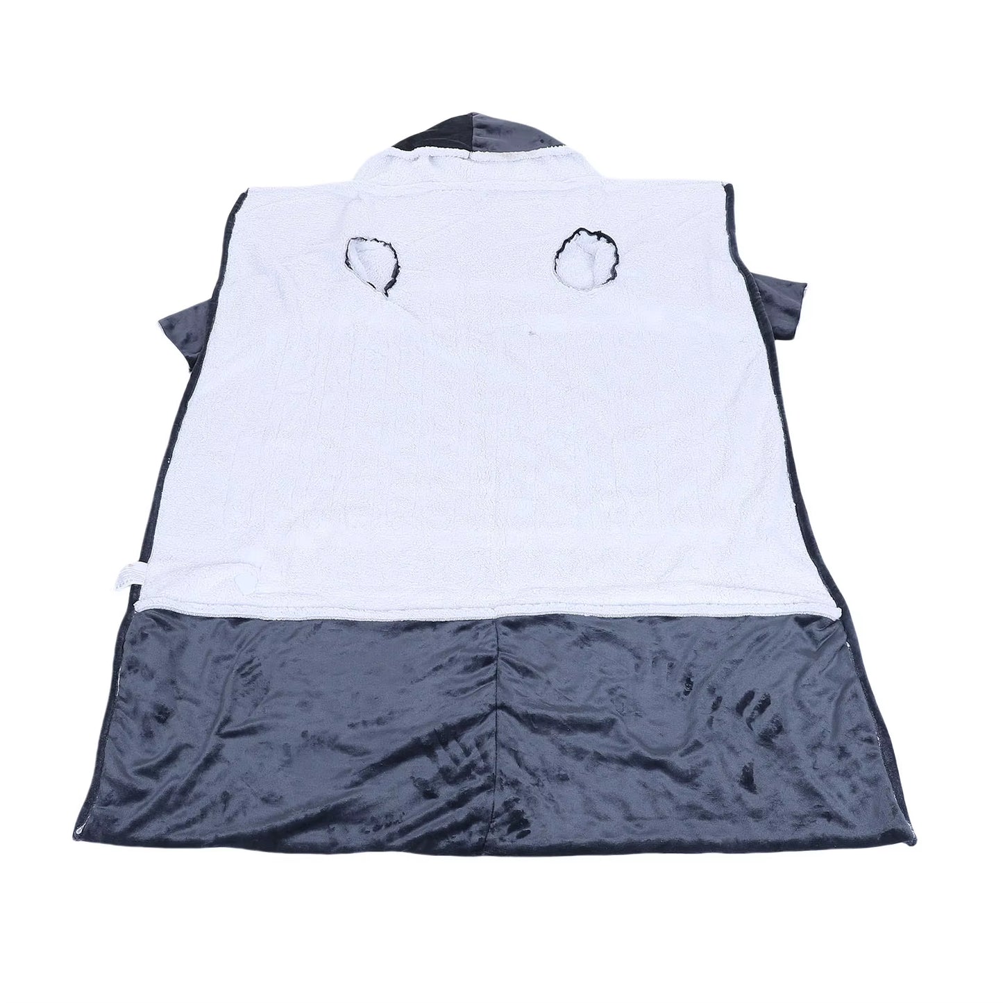 【Hot】50X70Inch Electric Wearable Blanket with Sleeves Hood and Foot Pocket Flannel 10 Heating Levels with 3 Time Settings